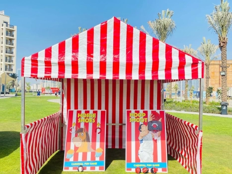 Classic Carnival Tent with Skill Games